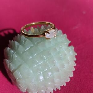 Gold Plated Silver Moonstone Ring